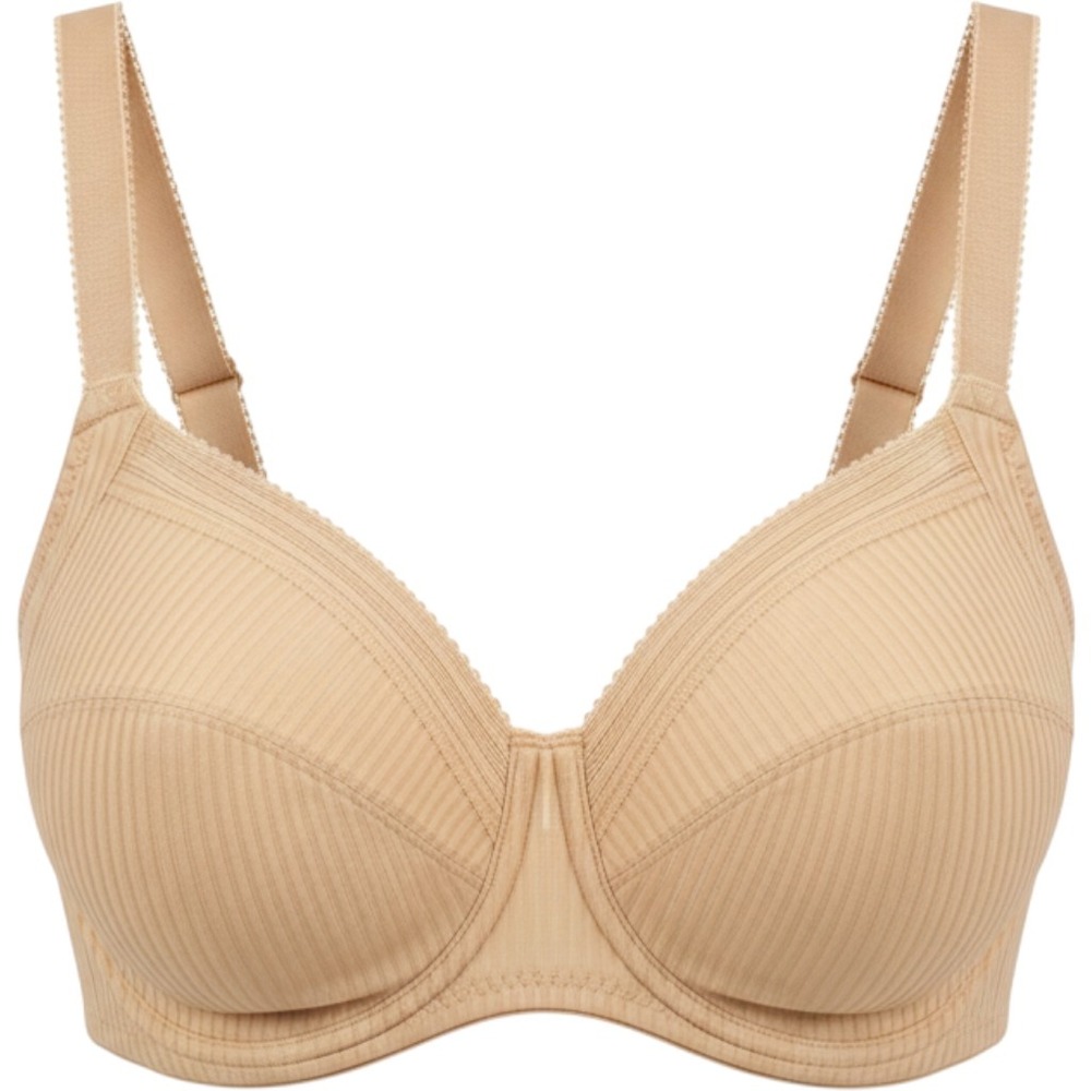 Fantasie Fusion Bra Women 30DDD Beige Full Cup Side Support Underwire Comfort